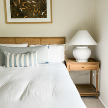 Load image into Gallery viewer, Bold Stripe Ocean Blue Cushion