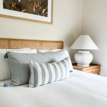 Load image into Gallery viewer, Light Blue Herringbone Long Cushion