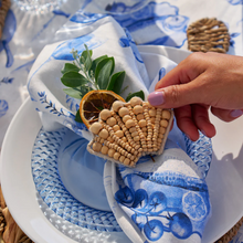 Load image into Gallery viewer, Summer Entertaining Napkin in Blue (Set of 4)