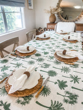 Load image into Gallery viewer, Palms Linen Tablecloth
