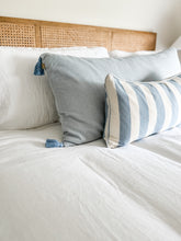 Load image into Gallery viewer, Light Blue Herringbone Long Cushion
