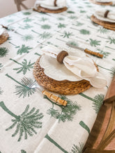 Load image into Gallery viewer, Palms Linen Tablecloth
