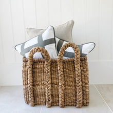 Load image into Gallery viewer, Olive Green Check Cushion
