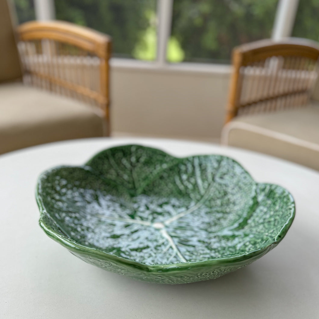 Green Cabbage Print Platter (Large)