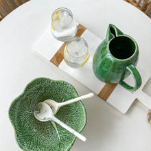 Load image into Gallery viewer, Green Cabbage Print Salad Bowl
