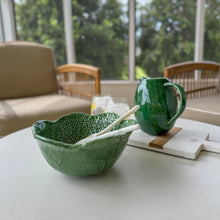 Load image into Gallery viewer, Green Cabbage Print Salad Bowl
