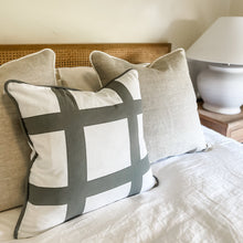 Load image into Gallery viewer, Olive Green Check Cushion
