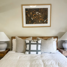 Load image into Gallery viewer, Olive Green Check Cushion
