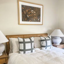 Load image into Gallery viewer, Olive Green Check Cushion
