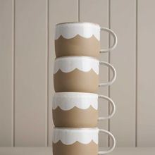 Load image into Gallery viewer, Breakfast In Bed Mug: Set of 4 in Snow
