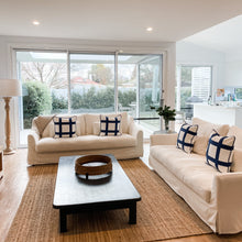 Load image into Gallery viewer, Navy Check Cushion
