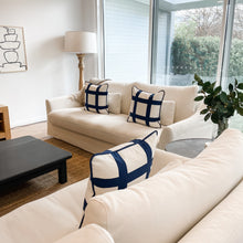 Load image into Gallery viewer, Navy Check Cushion
