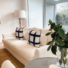 Load image into Gallery viewer, Navy Check Cushion
