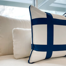 Load image into Gallery viewer, Navy Check Cushion
