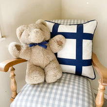 Load image into Gallery viewer, Navy Check Cushion

